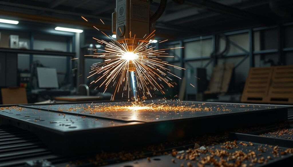 Laser cutting sheet metal