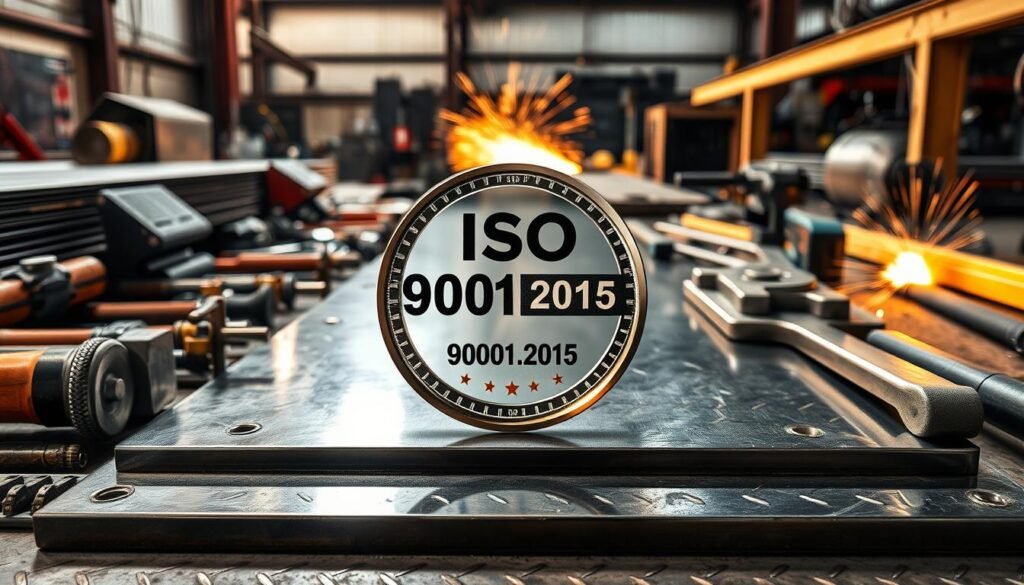 ISO 9001:2015 certification in metal fabrication