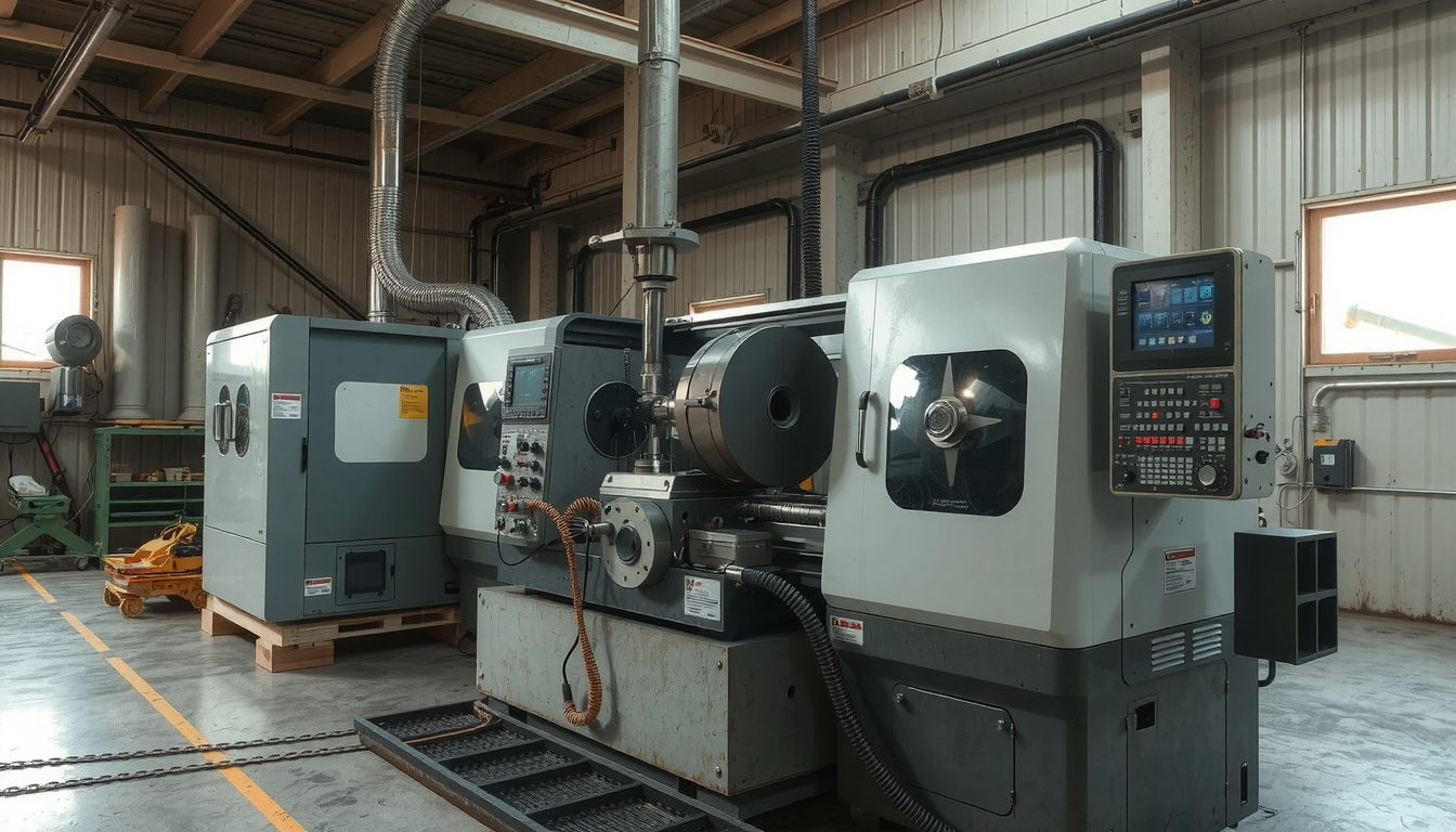 how to set up cnc lathe machine