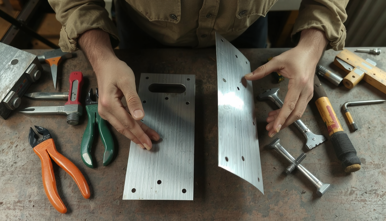 how to bend aluminum sheet metal without a brake