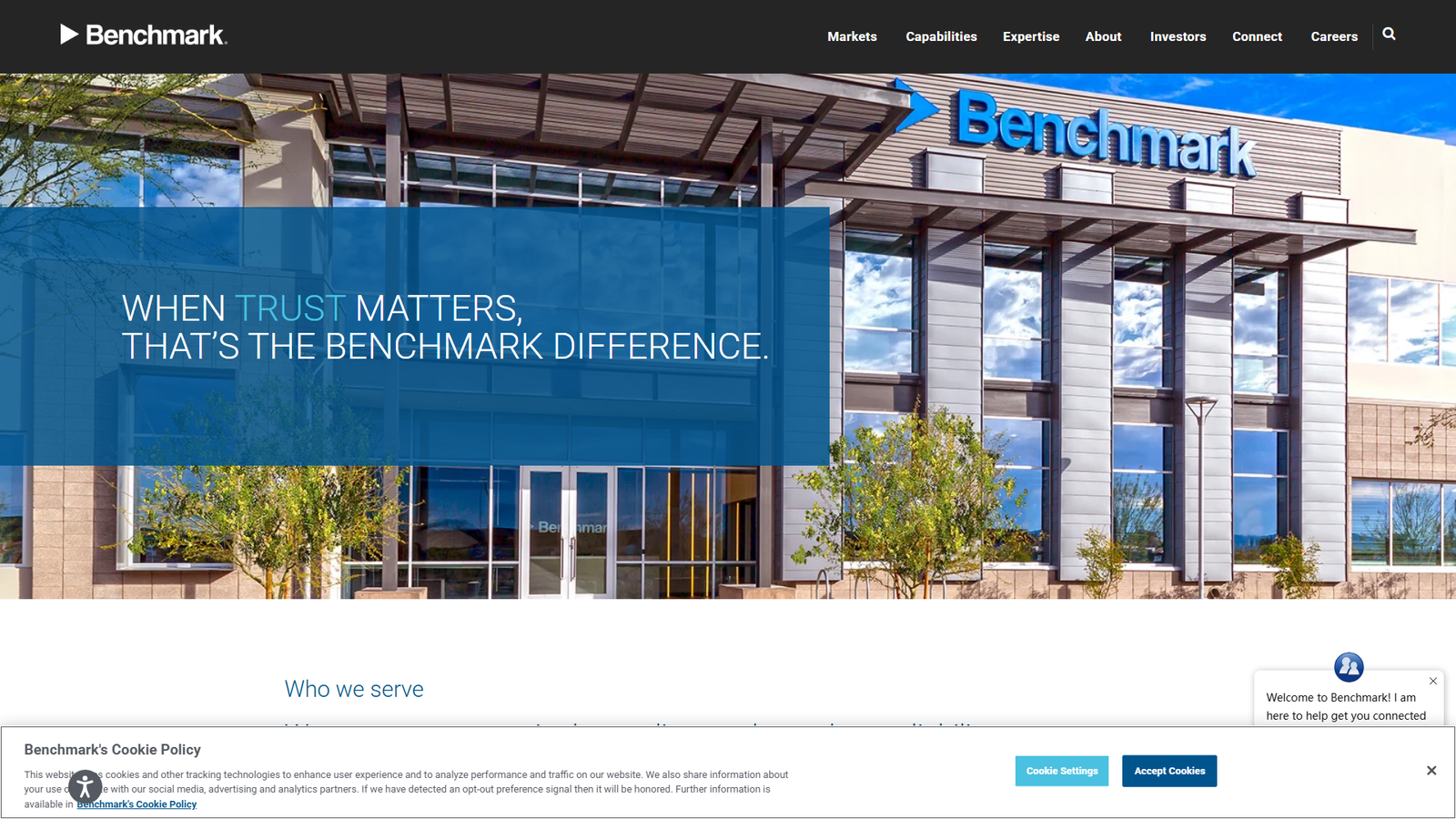 Benchmark CNC repair service