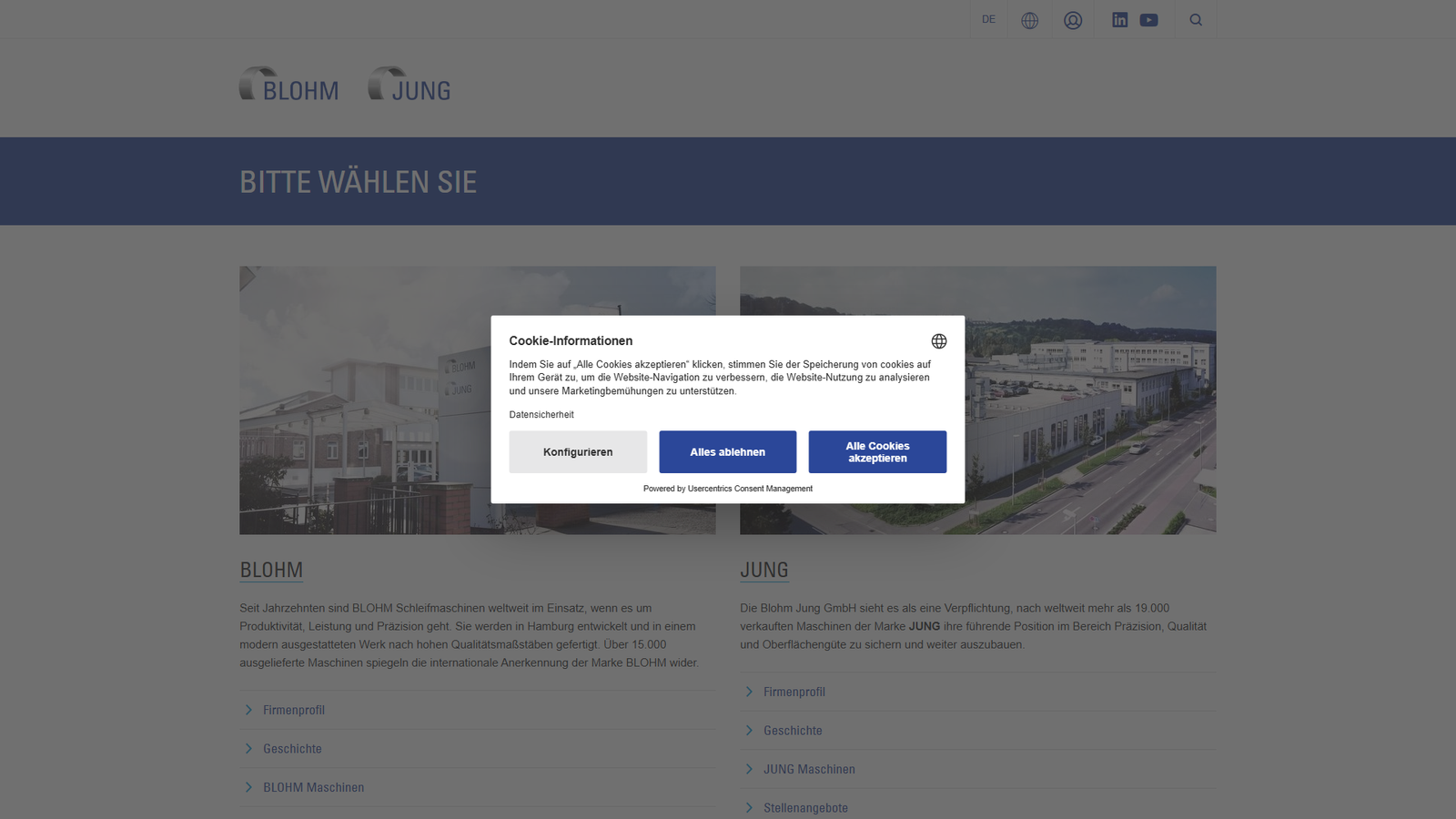 Blohm Jung GmbH Industrial grinding manufacturers