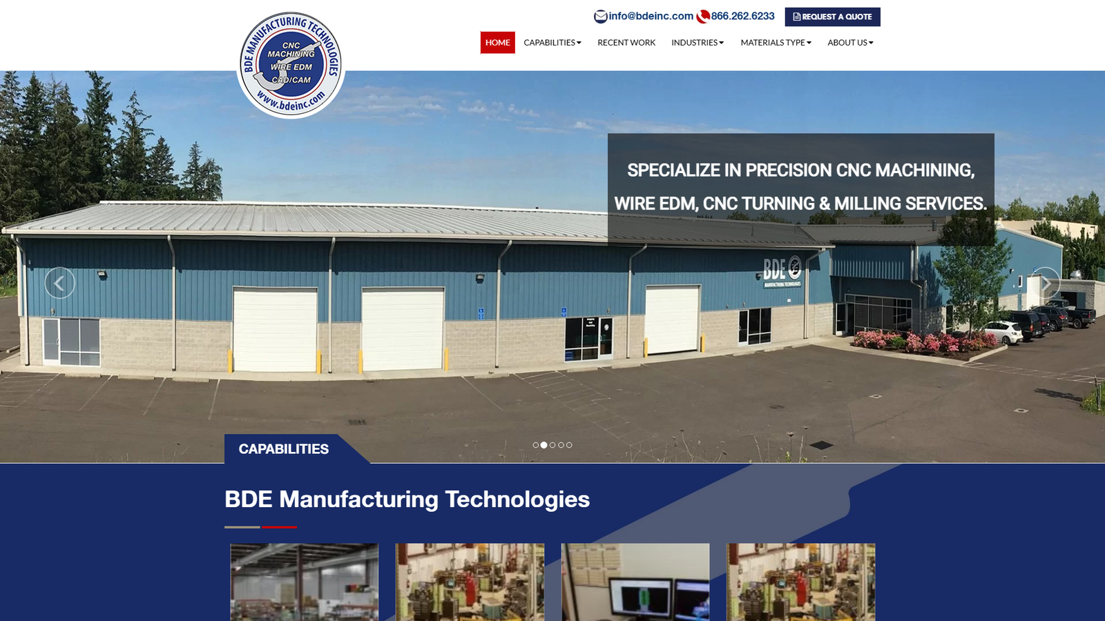 Bdeinc CNC machining service