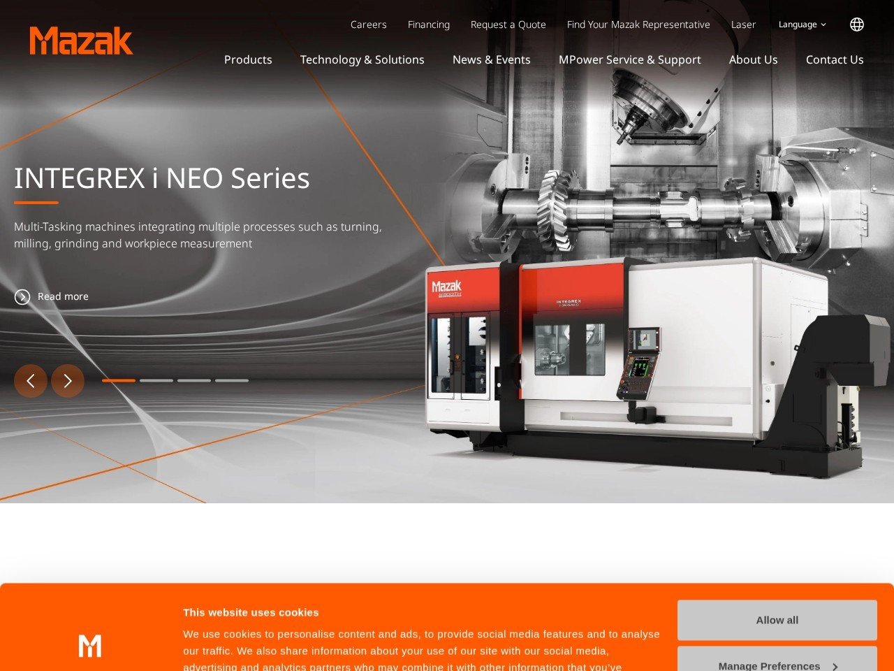 Mazak Computerized machining