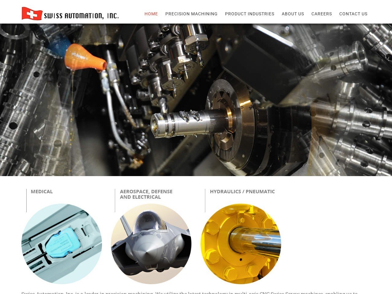 Swiss Automation Custom CNC manufacturer