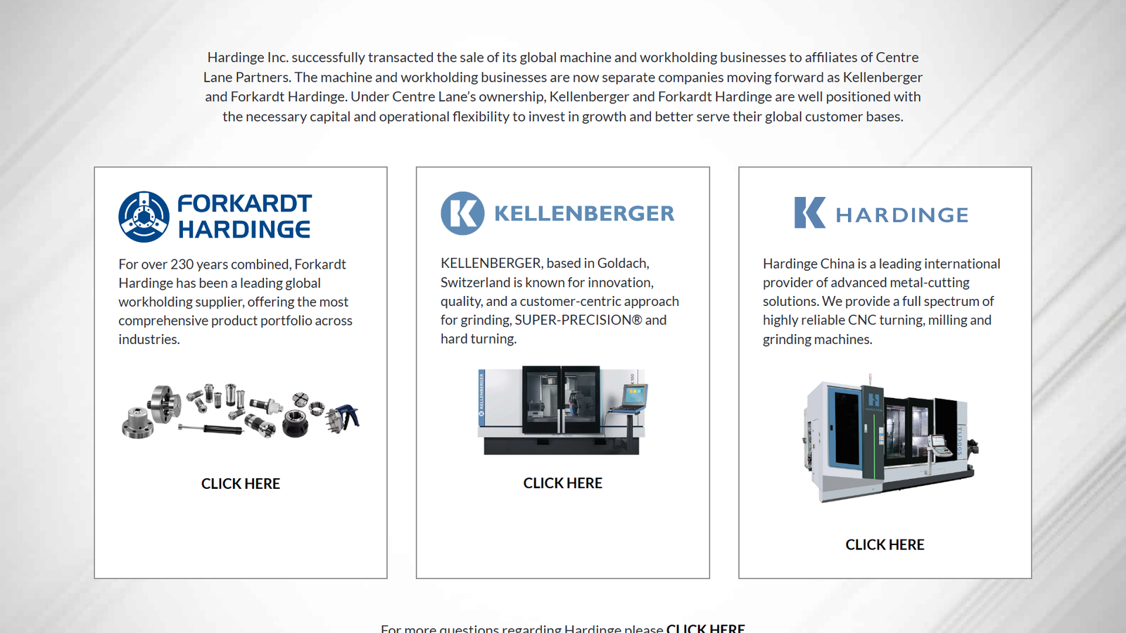 Hardinge Precision machining devices