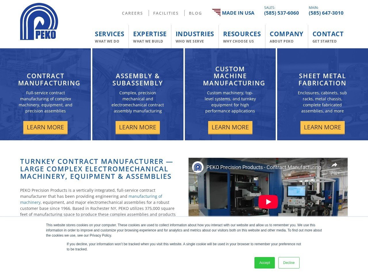 PEKO Precision Products CNC production specialist