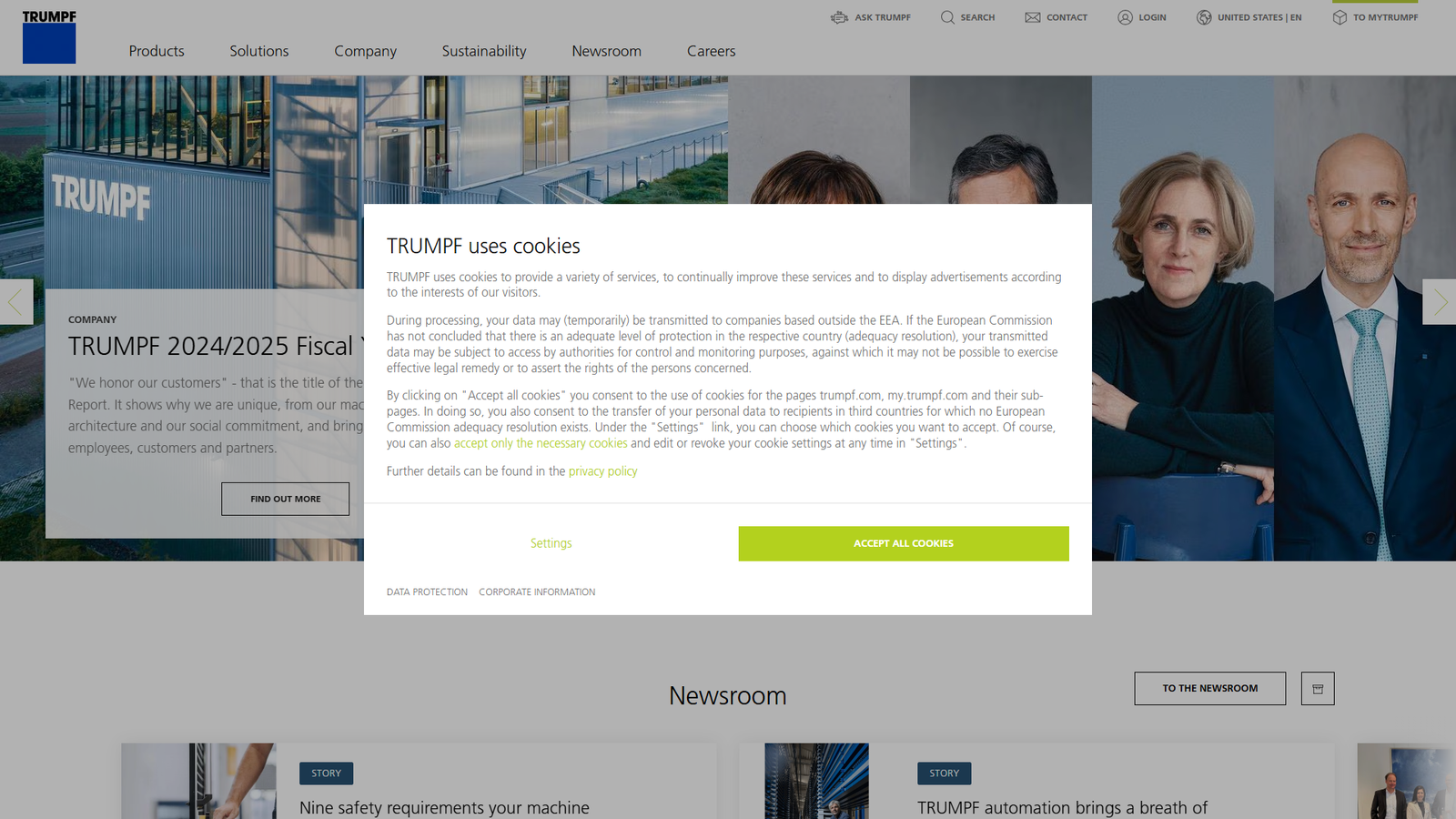 TRUMPF SE + Co. KG CNC technology suppliers