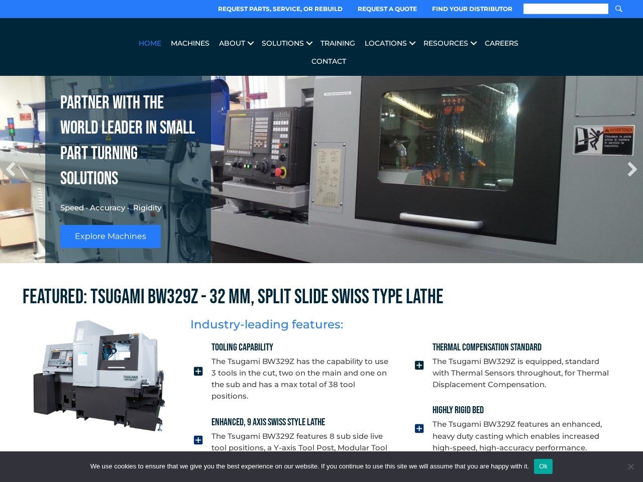 Tsugami America Numerical control machines