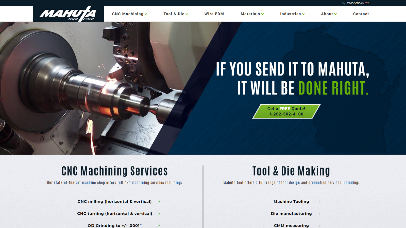 Mahuta Tool Corp. Custom CNC shop Mahuta Tool Corp. Custom CNC shop