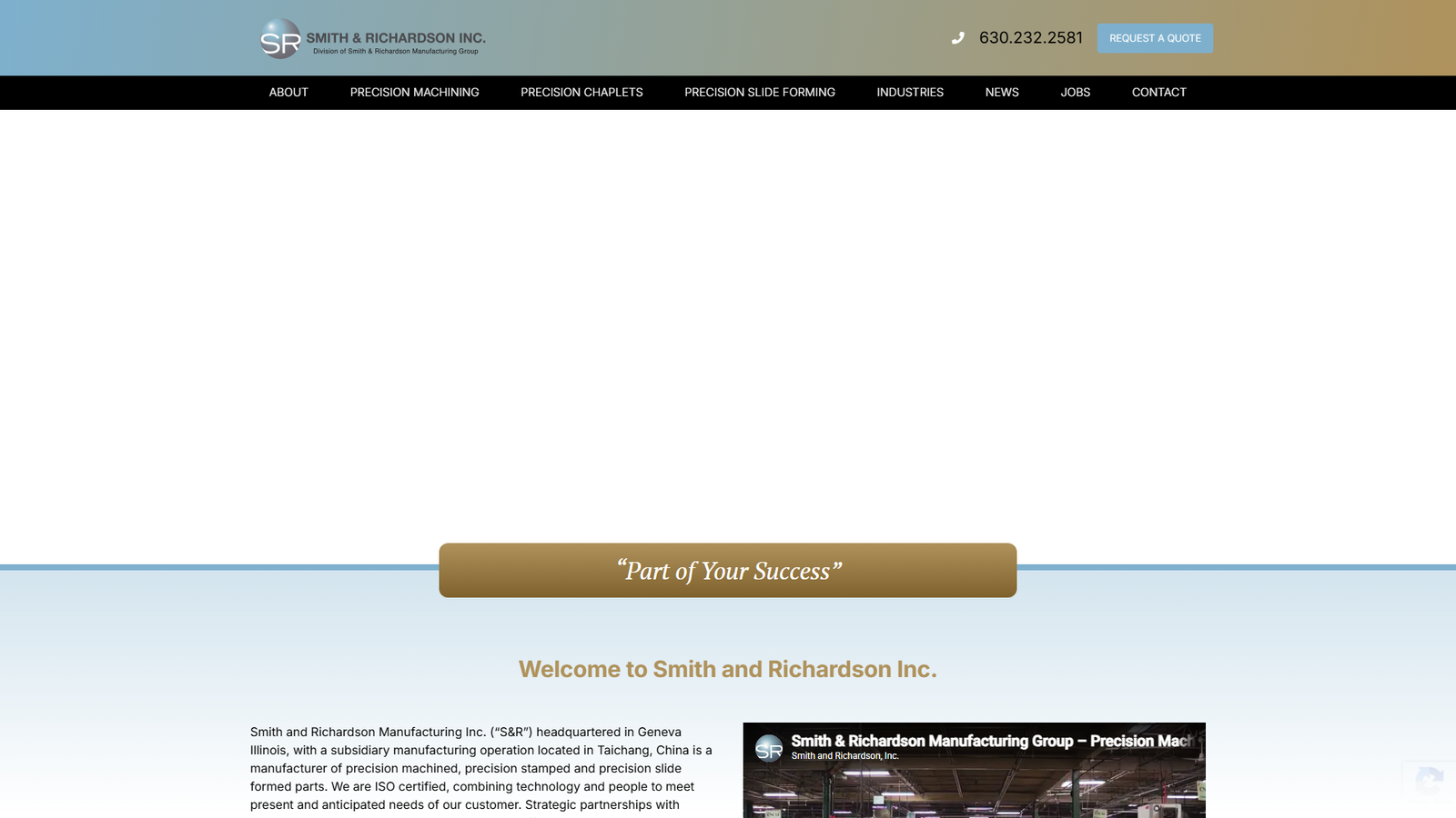 Smith & Richardson Inc. Machining service provider