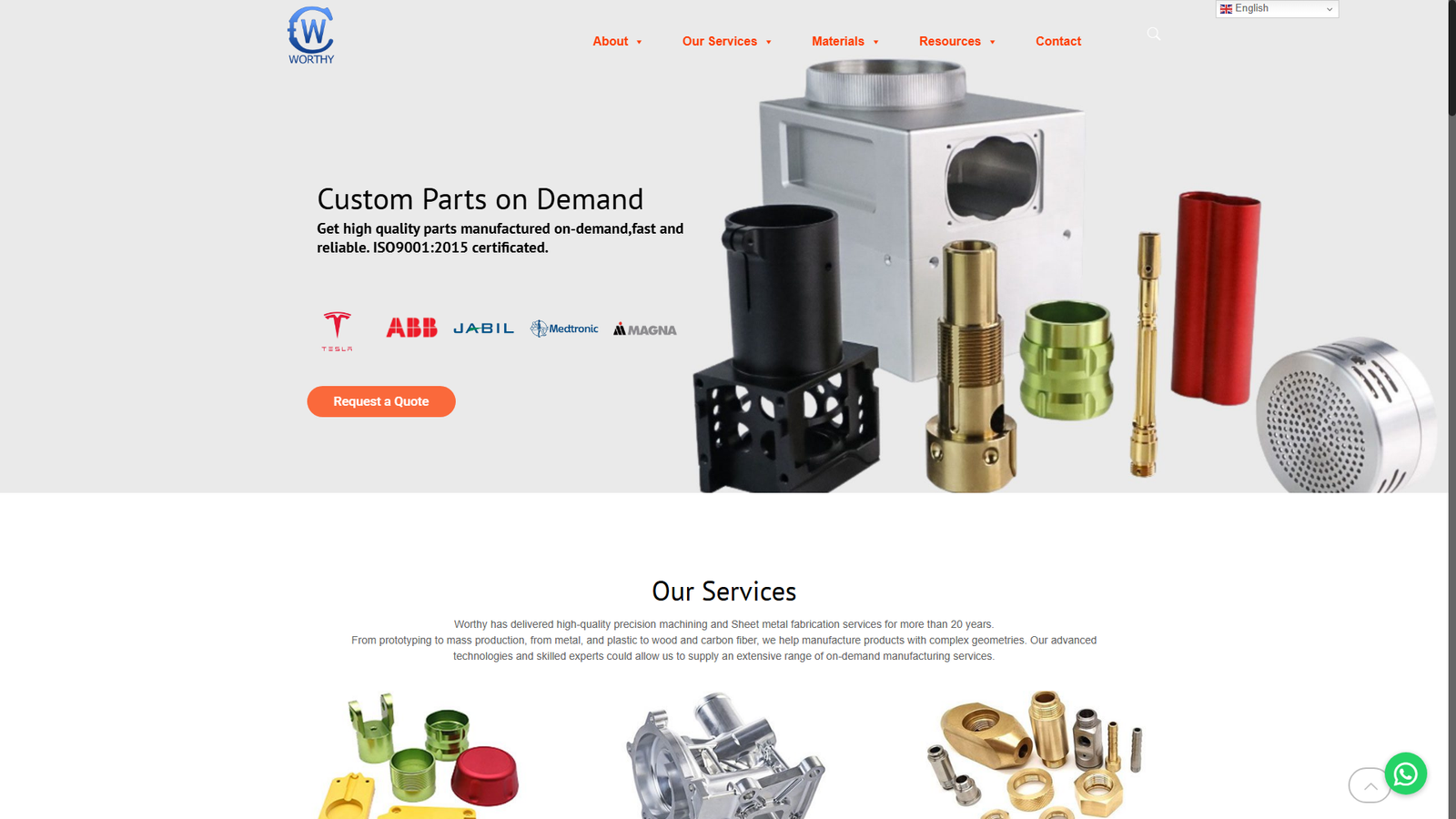 Worthy Hardware CNC engineering firm