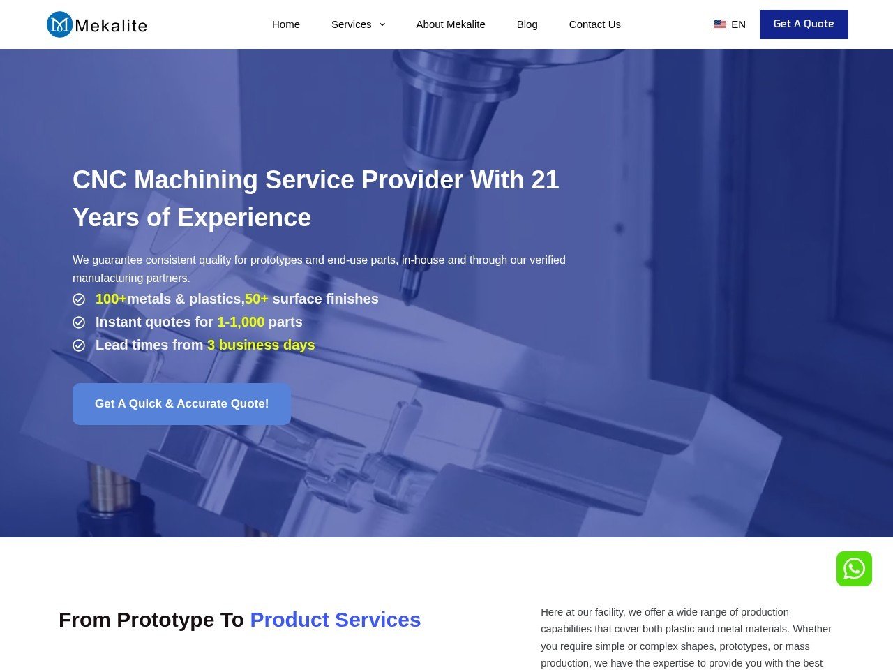 Mekalite cnc equipment manufacturers