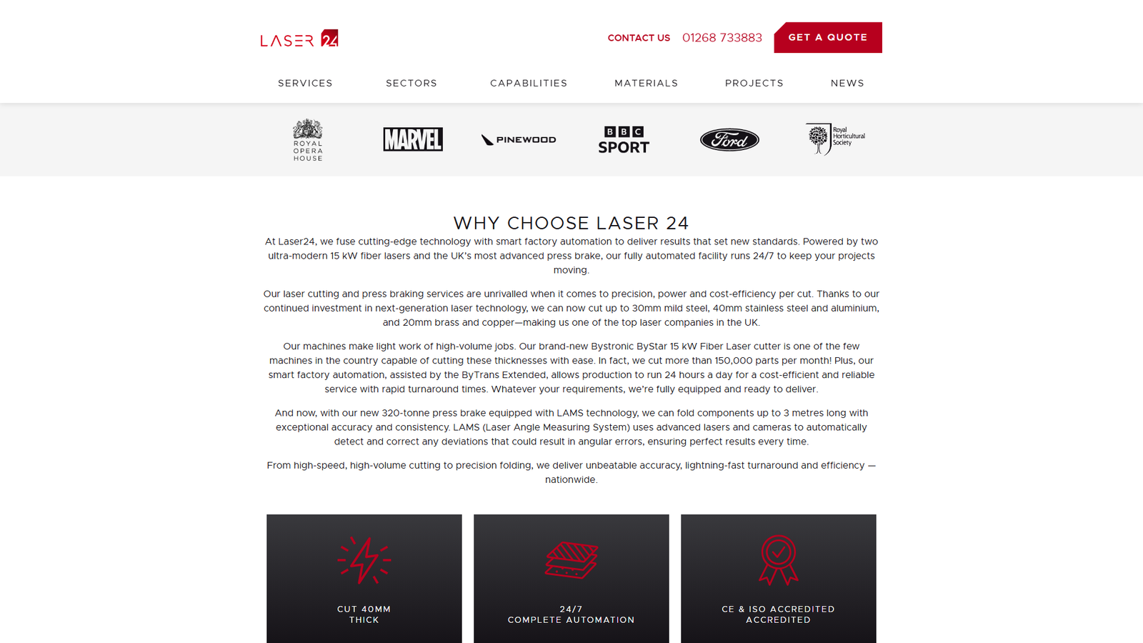 Inc. laser cutting services