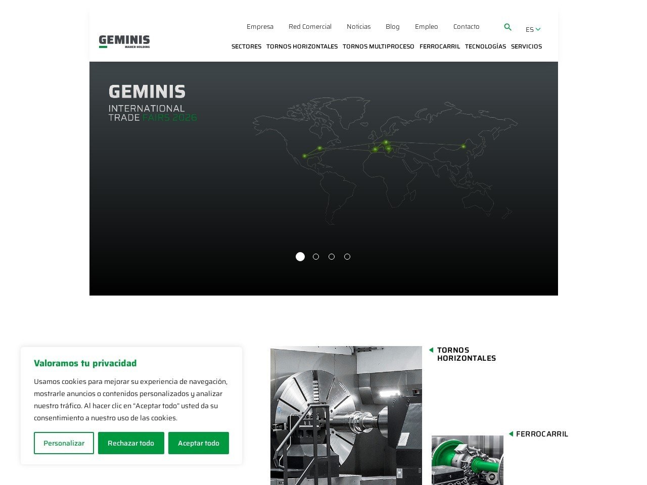 Geminislathes train component manufacturing