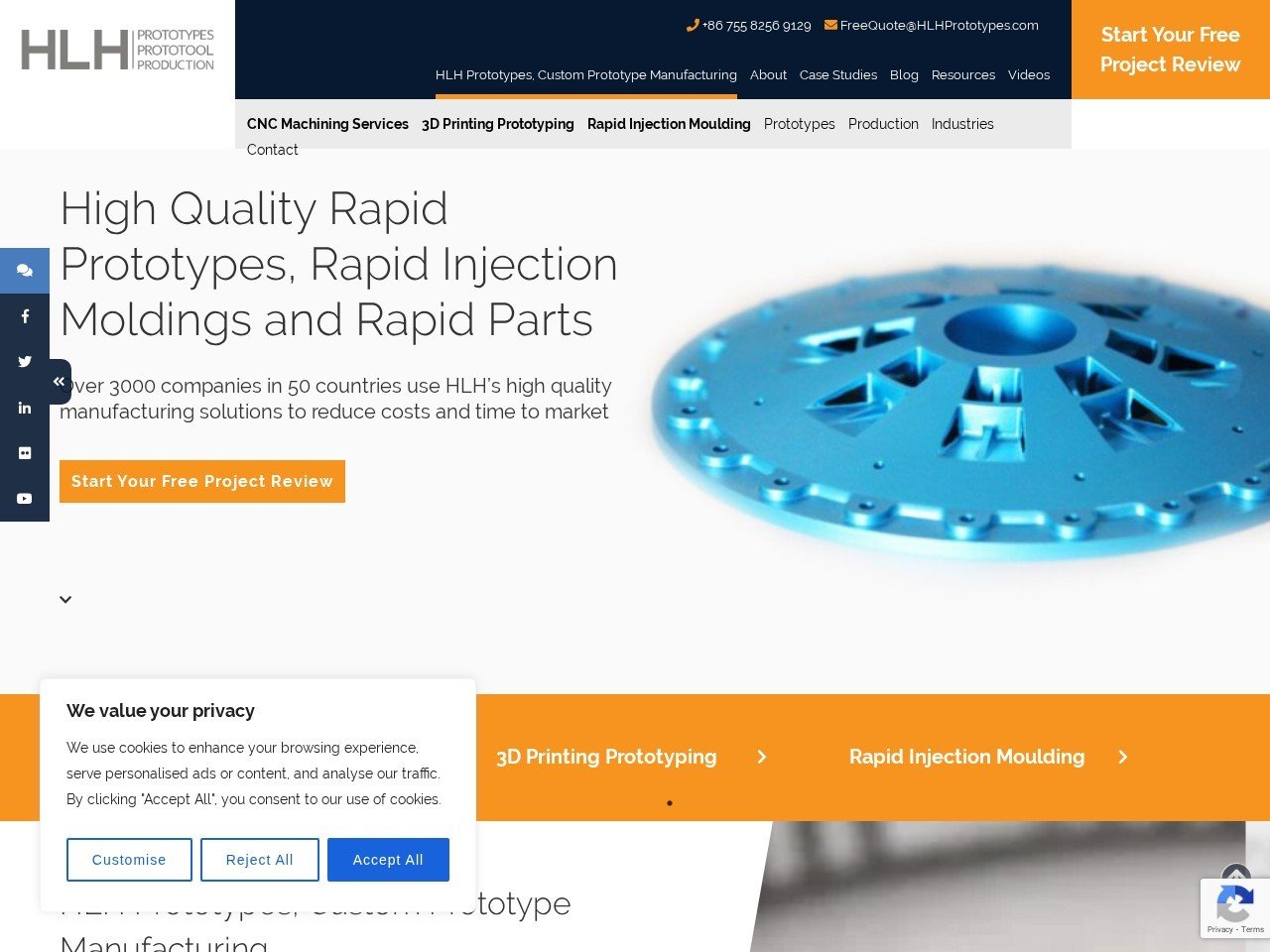 HLH Prototypes Digital CNC services