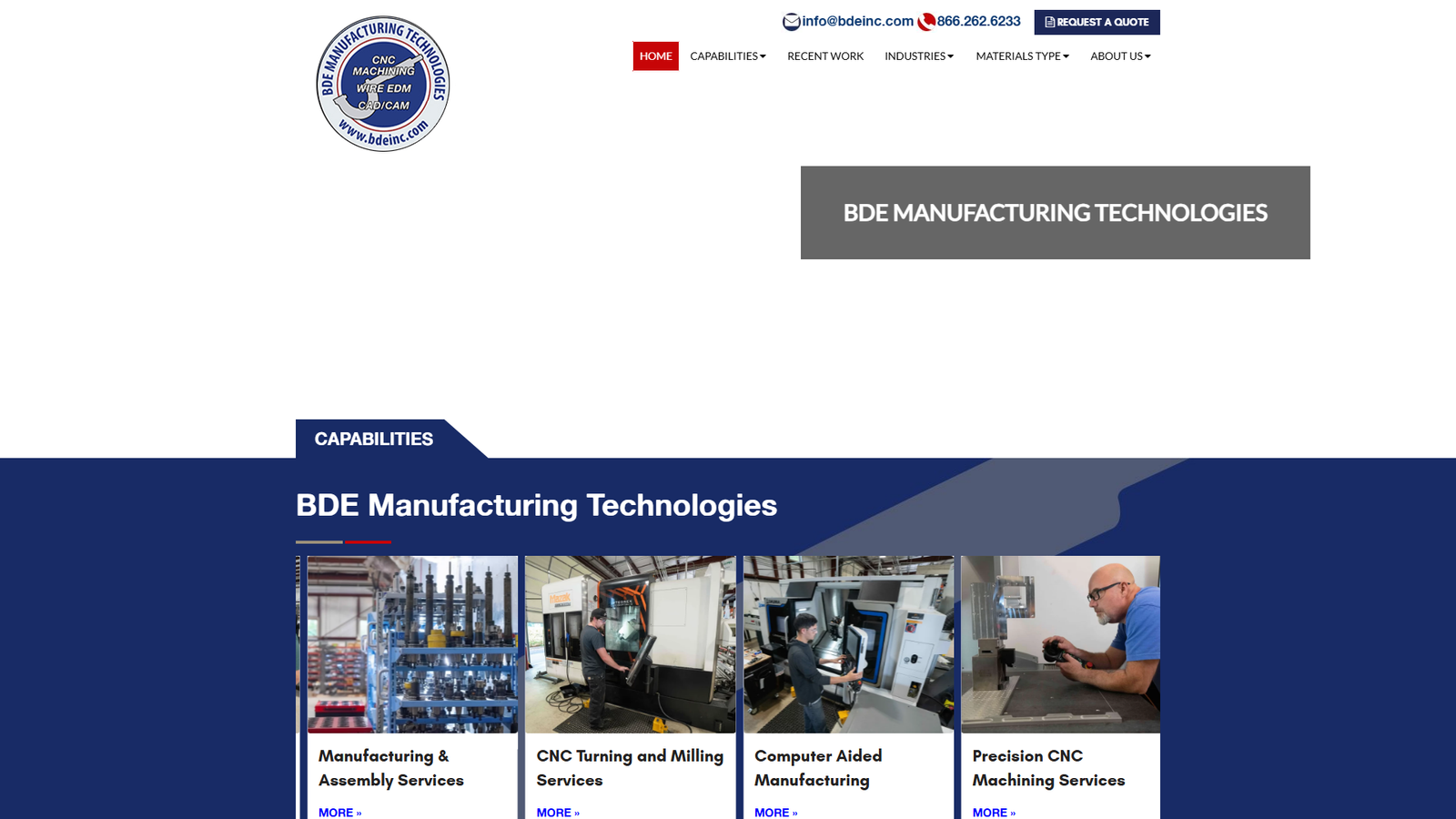 Bdeinc CNC machining company