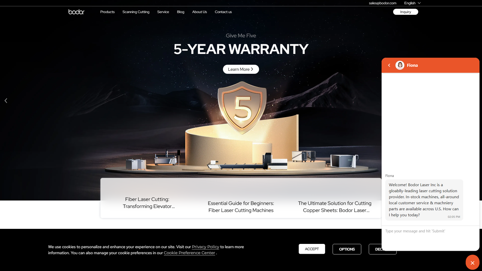 Bodor Chinese machining equipment