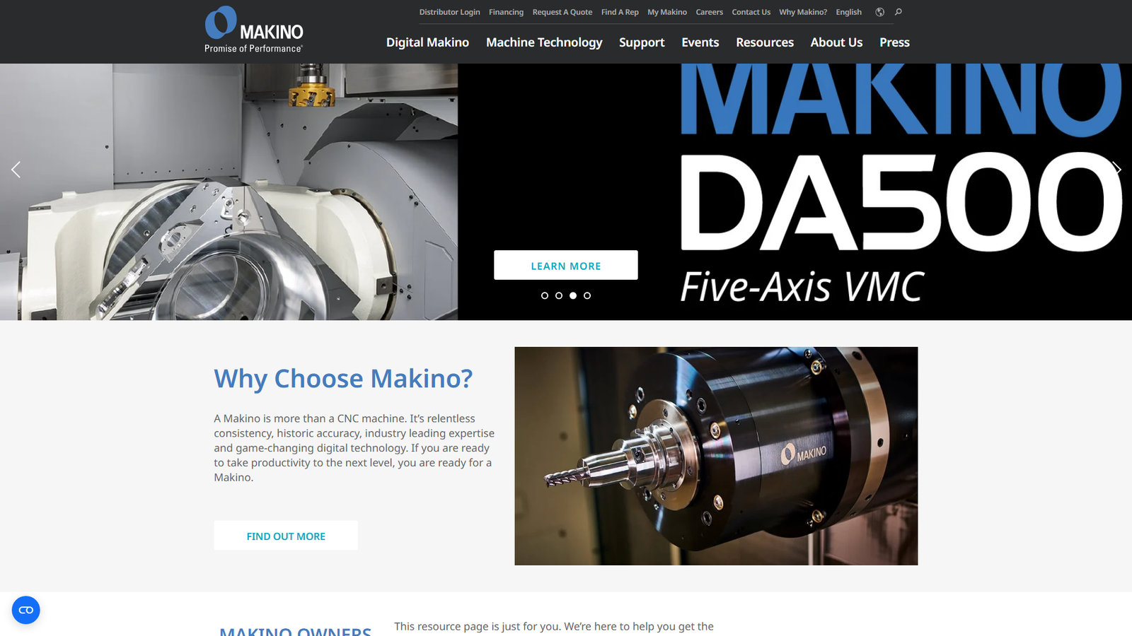 Makino CNC machining operations