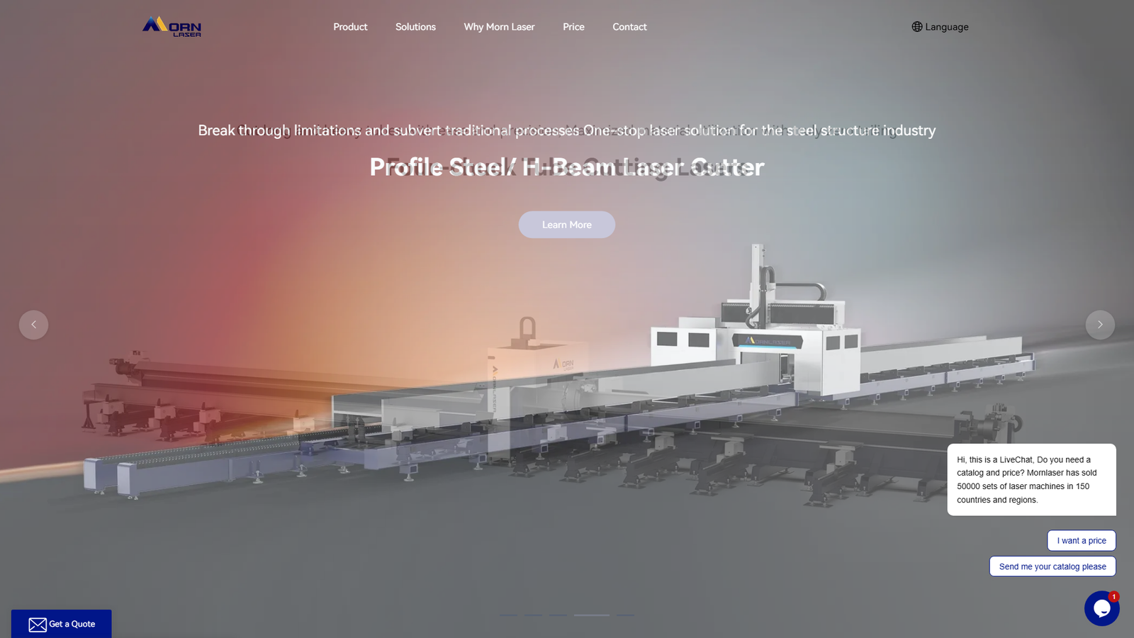 Morn Laser Precision CNC machines