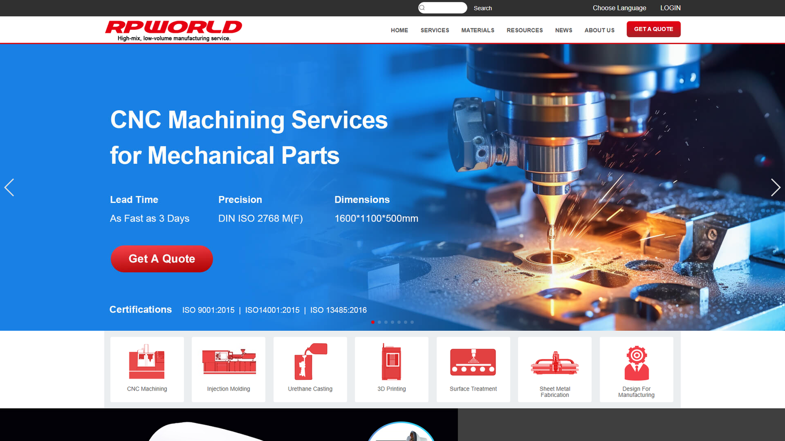 RPWORLD local machining services
