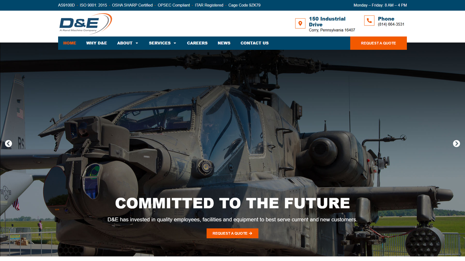 Portlandprecision axis fabrication