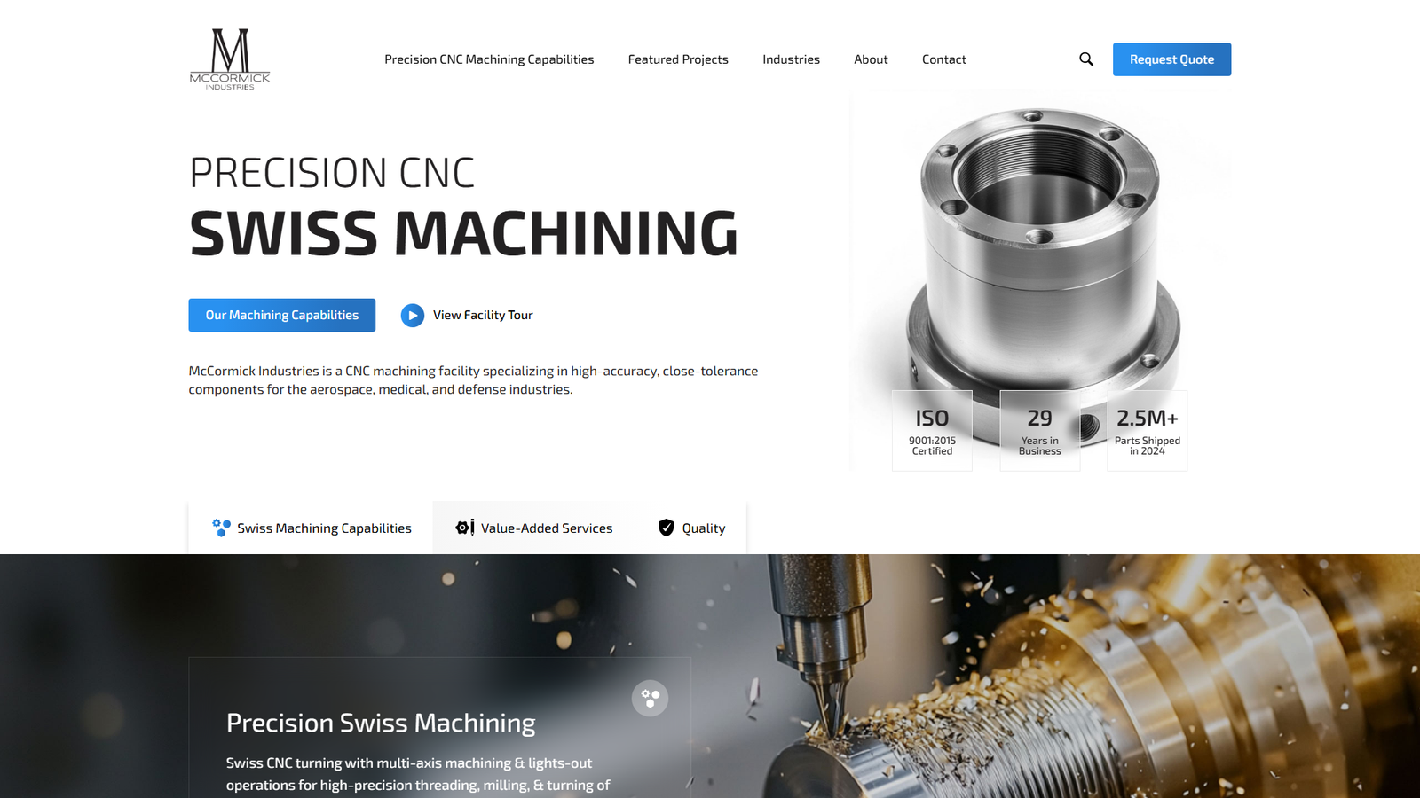 McCormick Industries aluminum parts manufacturing McCormick Industries aluminum parts manufacturing