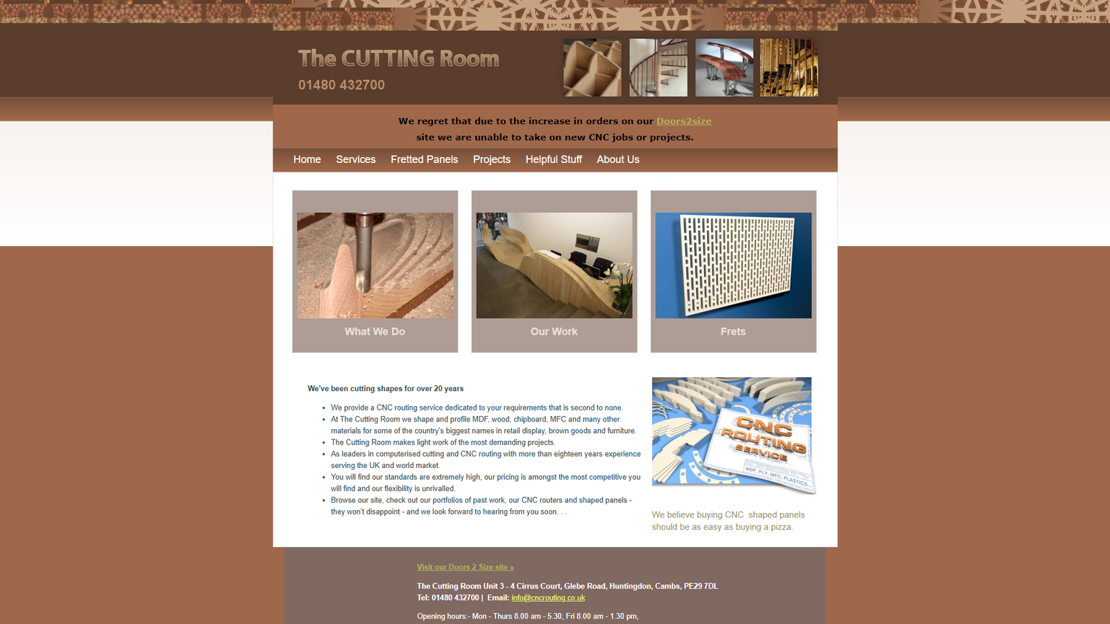 The Cutting Room Nearby CNC carving services