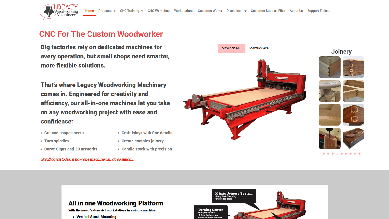Legacy Woodworking Machinery CNC woodworking services